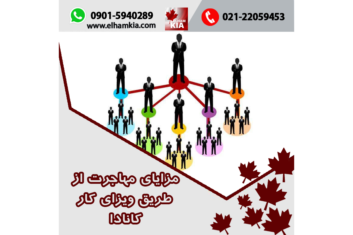 ✔️مزایای مهاجرت از طریق ویزای کار کانادا
